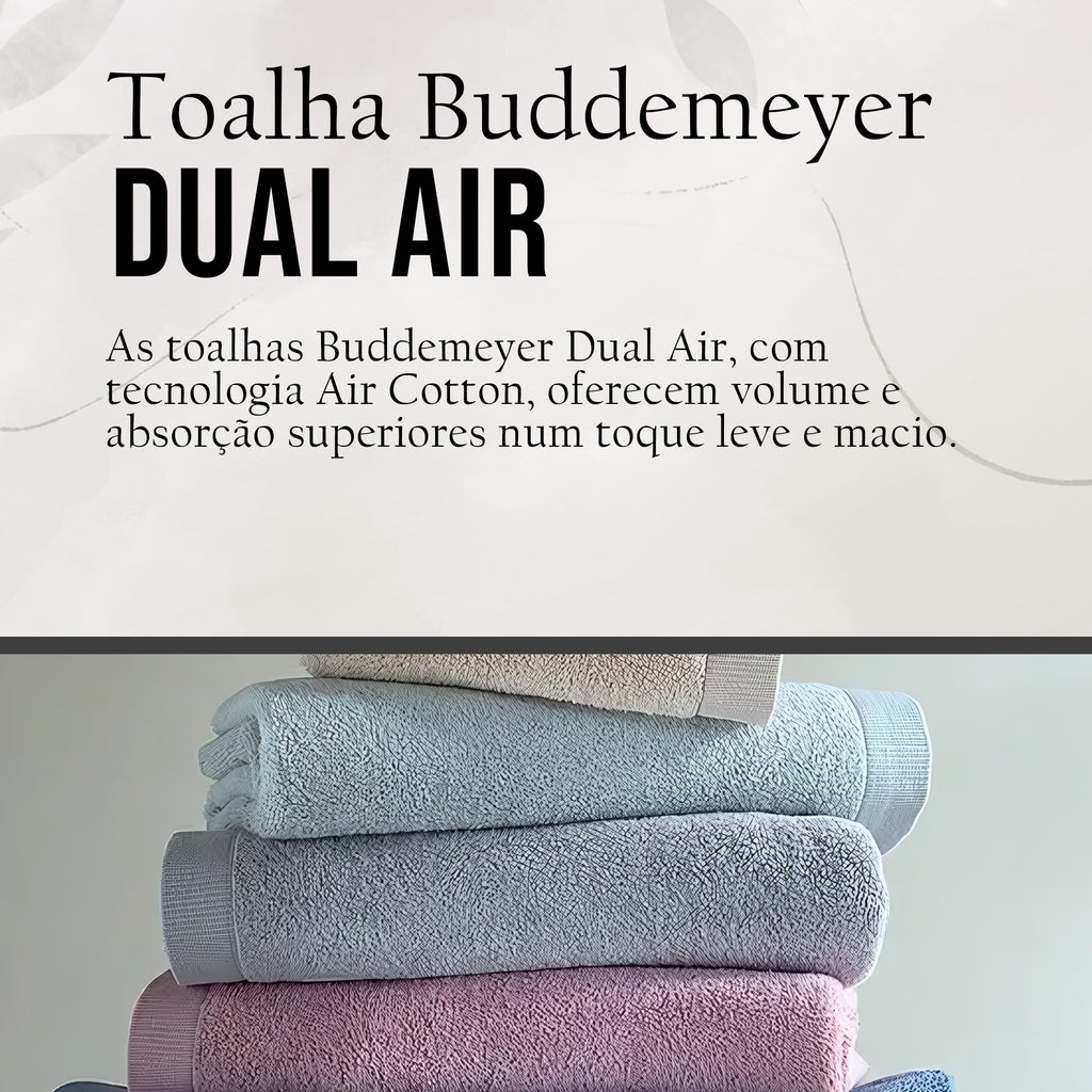 TOALHA BANHO E ROSTO BUDDEMEYER DUAL AIR
