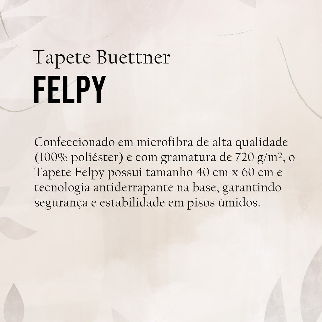 TAPETE BUETTNER FELPY 40 X 60 CM